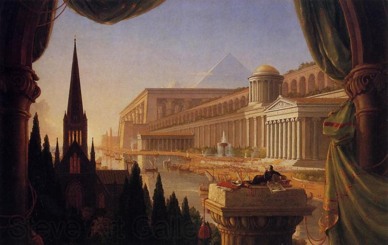 Thomas Cole Architect s Dream Germany oil painting art